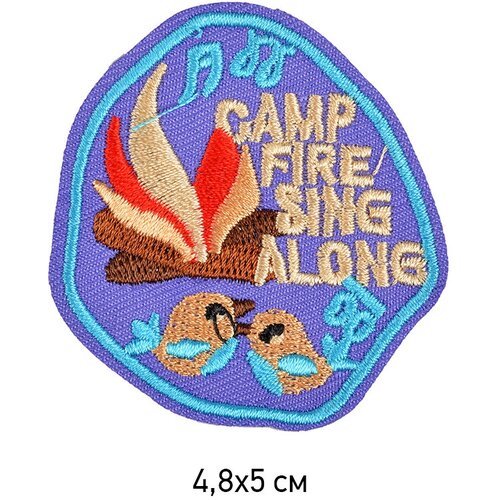 Термоаппликации арт. TBY-2215 Camp Fire 4,8х5см, уп.10шт.