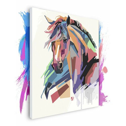 Картина по номерам на холсте Лошадь Арт, 80 х 100 см