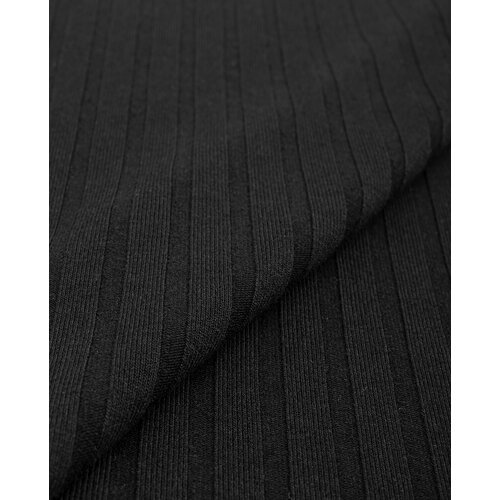 Ткань для шитья и рукоделия Трикотаж 'Дейзи' 1 м * 135 см, черный 001