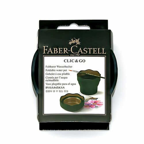 Faber Castell стаканчик для воды CLIC&GO зелёный 181520