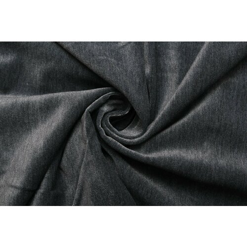 Ткань Бархат Nino меланж серый, ш140см, 0,5 м