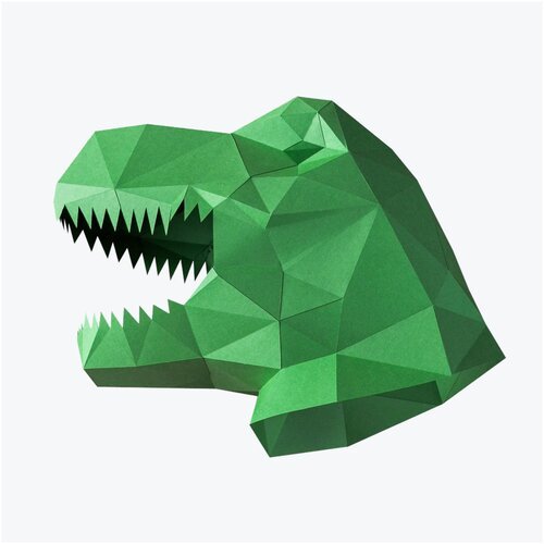 Полигональная фигура 'Маска динозавра'
