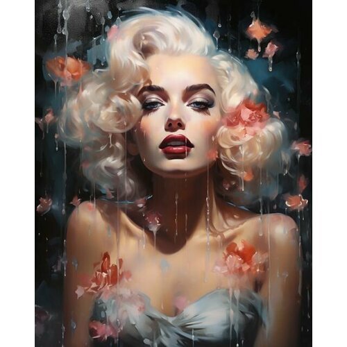 Картина по номерам 'Взгляд блондинки' холст на подрамнике 40х50 см, VA-3926