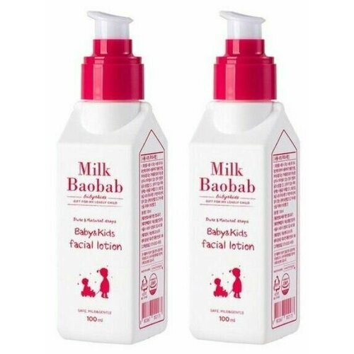 Milk Baobab, Детский лосьон для лица Baby&Kids Facial Lotion, 100 мл, 2 шт
