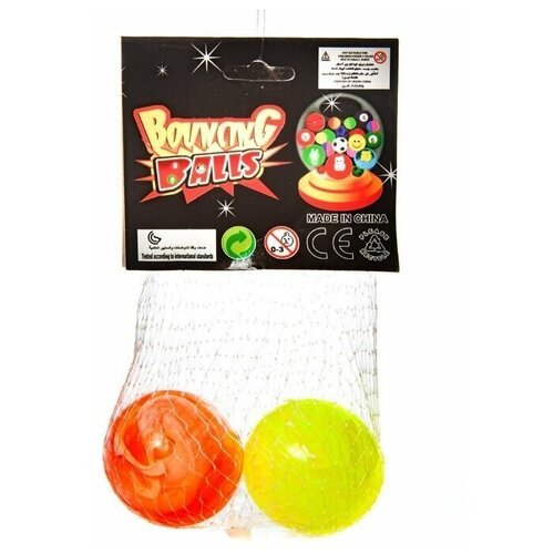 Мяч Junfa toys попрыгунчик Мраморный 45B, 4 см, мультиколор