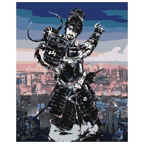 Картина по номерам 'Киберсамурай', 40x50 см