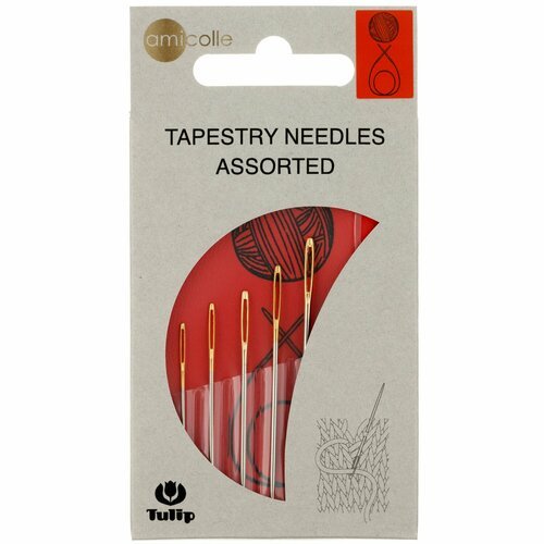 Tulip Tapestry Needles Набор игл с магнитным футляром №16, 17, 18, 20, 23 Сталь