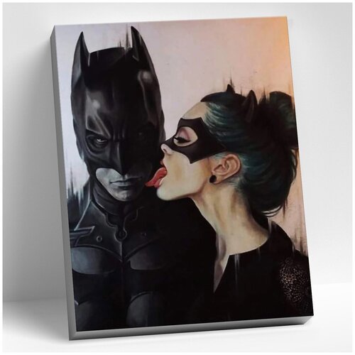 Картина по номерам (40х50) Девушка Бэтмена (22 цвета) HR0233