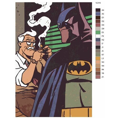 Картина по номерам V-215 'Бэтмен. Комикс' 70x110