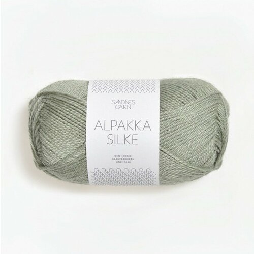 Пряжа для вязания Sandnes Garn Alpakka Silke (8521 Stovet Lys Gronn)