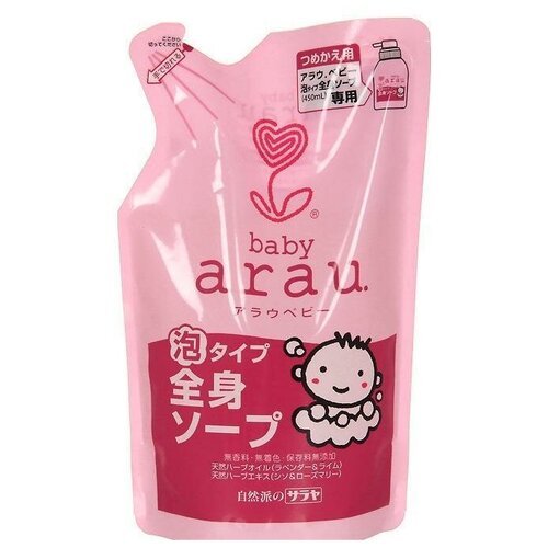 Arau Baby Foam Body Soap мыло для купания малышей, картридж 400 мл