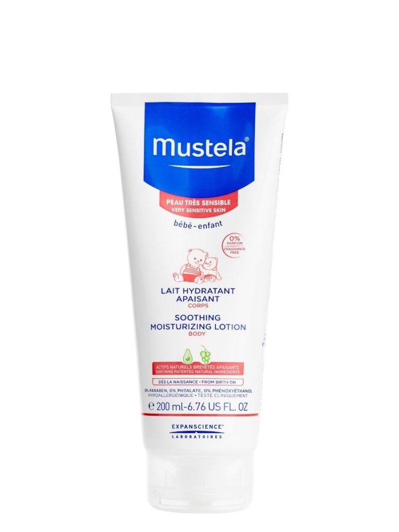 Mustela Бебе Увлажняющее успокаивающее молочко для тела, 200 мл (Mustela, Very Sensitive Skin)