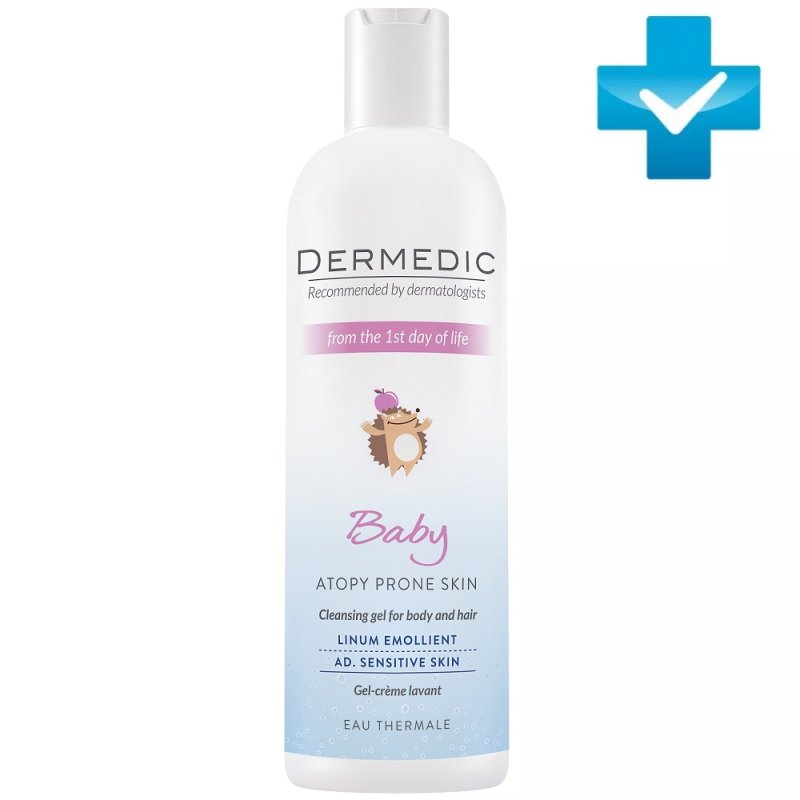 Dermedic Очищающий крем-гель с 1 дня жизни Baby Atopy Prone Skin Cleansing gel for body and hair, 200 мл (Dermedic, Baby)