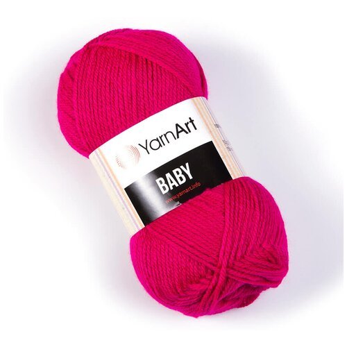 Пряжа для вязания YarnArt 'Baby' 50гр 150м (100% акрил) (8041 малиновый), 5 мотков
