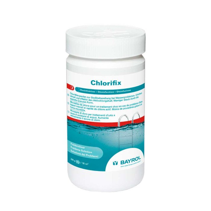 Бытовая химия Bayrol Быстрорастворимый хлор для ударной дезинфекции воды ChloriFix 1 кг