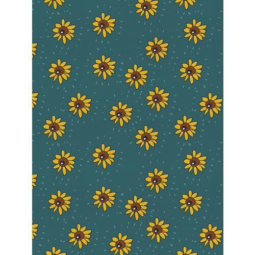 Отрезная ткань для мебели Ambesonne 'Цветок с жучком' метражом для рукоделия и шитья, оксфорд, 155 см