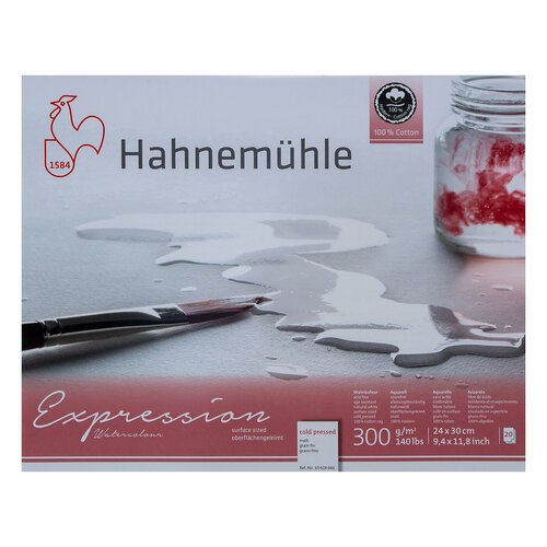 Склейка Hahnemuhle Expression 24x30см, 300г/м², 20л, 100% хлопок cold pressed