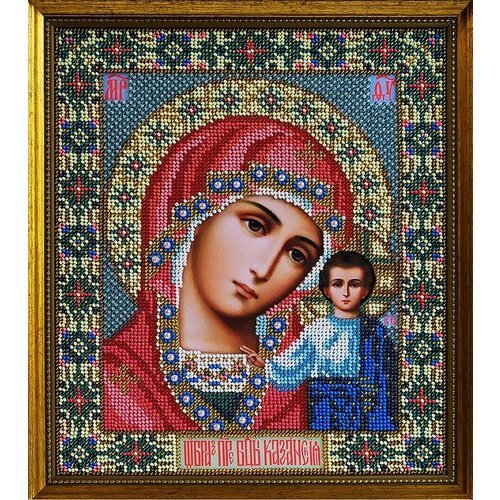 Набор для вышивания бисером - икона Божией Матери Казанская, 22х26см, 1 упаковка