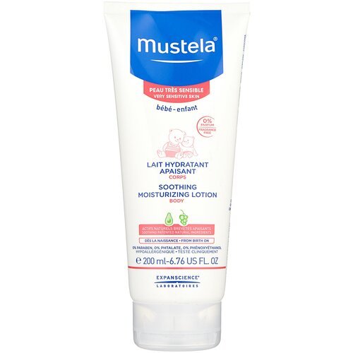 Молочко для тела MUSTELA Very Sensitive Skin увлажняющее успокаивающее, 200 мл