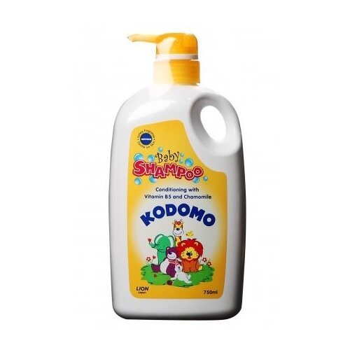 KODOMO Шампунь-кондиционер с витамином B5 и ромашкой, 750 мл