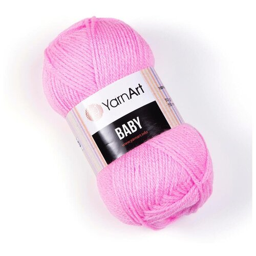 Пряжа Yarnart Baby ярко-розовый (10119), 100%акрил, 150м, 50г, 5шт