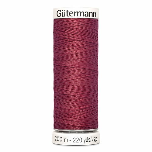 Нитки швейные Gutermann Sew-all 748277 для всех материалов, 200 м, 100% полиэстер (730 тёмно-розовый шелк), 5 шт