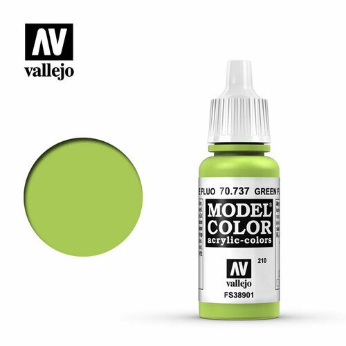Краска Vallejo серии Model Color - Fluorescent Green 70737 17 ml