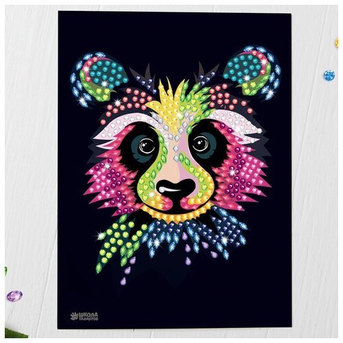 Мозаика стразами «Панда». Набор для творчества