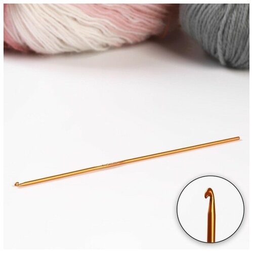 Крючок для вязания, d - 2 мм, 15 см, цвет микс 10 шт