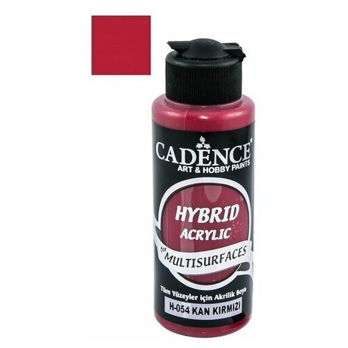 Акриловая краска Cadence Hybrid Acrylic Paint, 120 ml. Blood Red-H54