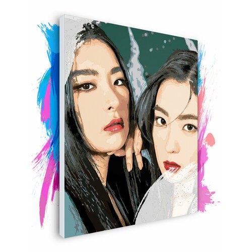 Картина по номерам на холсте RedVelvet Irene и Seulgi, 50 х 70 см