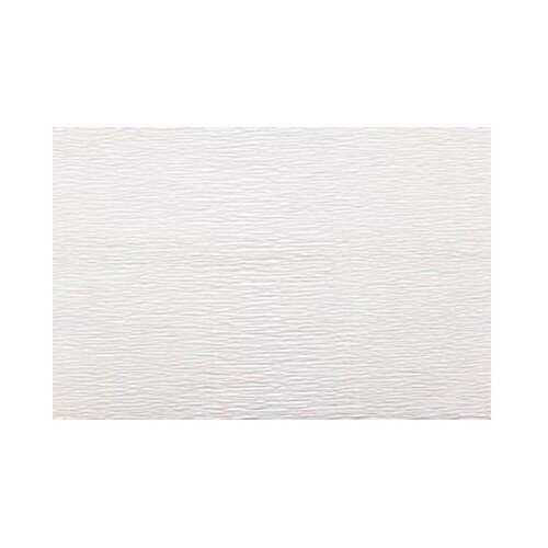 Цветная бумага крепированная гофрированная в рулоне BLUMENTAG, 50х250 см, 1 л. , белый