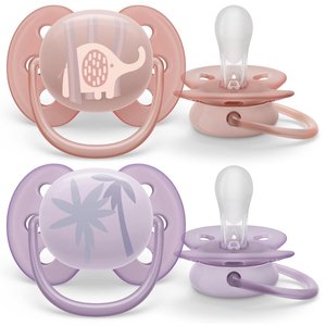 Пустышка Philips Avent ultra soft с футляром для хранения и стерилизации  0-6 мес  2 шт арт SCF091/09