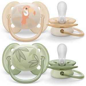 Пустышка Philips Avent ultra soft с футляром для хранения и стерилизации  0-6 мес  2 шт арт SCF091/07