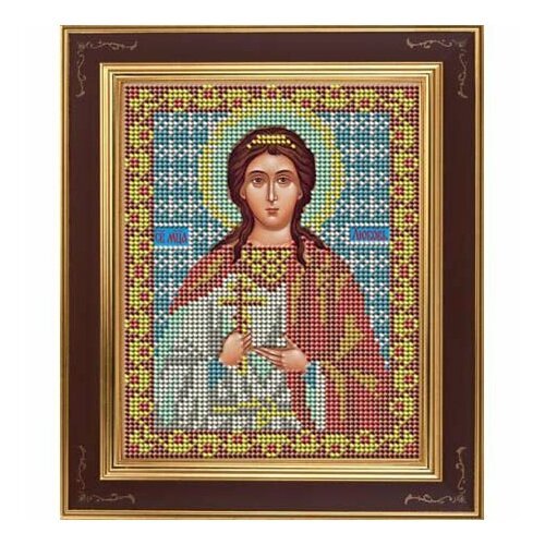 Набор для вышивания Galla Collection Икона 'Св. Любовь', бисером, ткань с нанесенным рисунком