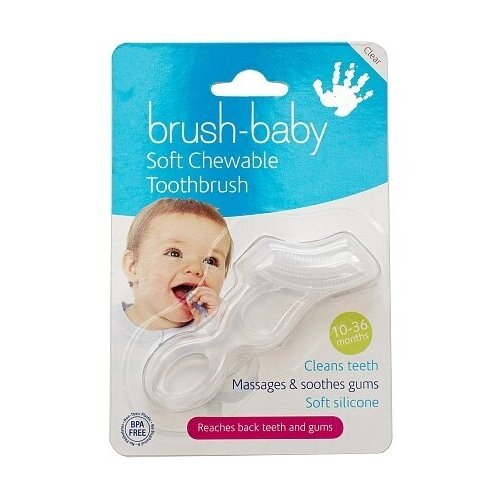 Зубная щетка Brush-Baby cиликоновая жевательная (с 10 мес.)