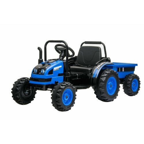 Синий трактор электромобиль HL388