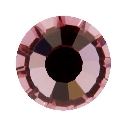 Стразы клеевые PRECIOSA цветные, 2,7 мм, стекло, 144 шт, в пакете, бледный розовый (438-11-612 i)