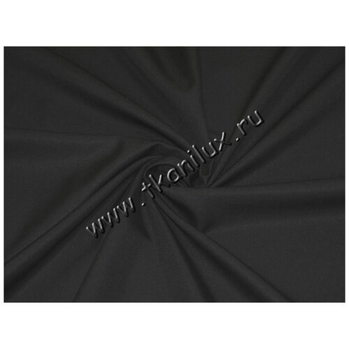 Ткань костюмная 'Школьная, черная (плат.-кост. ткань)'. Отрез длиной 1.5 м.