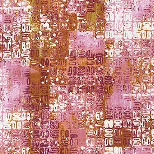 Ткань для пэчворка Robert Kaufman 'Peppy', Коричнево-розовая, 50х55 см, 122+-5 г/м2, 100% хлопок