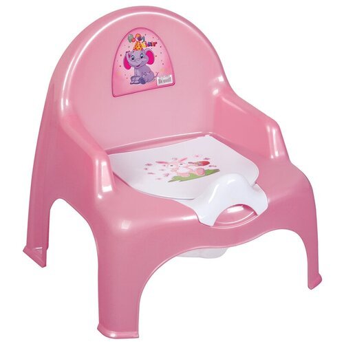 Dunya Plastik горшок-кресло (11101), розовый