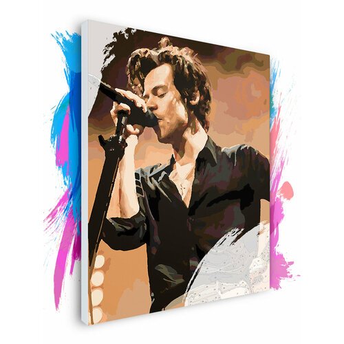 Картина по номерам на холсте Гарри Стайлз Harry Styles, 60 х 70 см