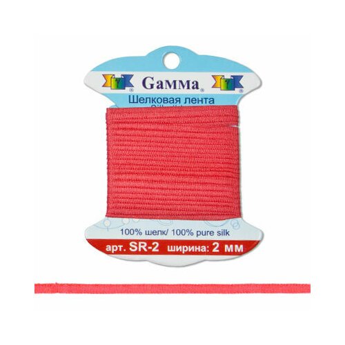 Gamma' шелковая SR-2 0.2 - 2 мм 9.1 м цвет №096 св. красный