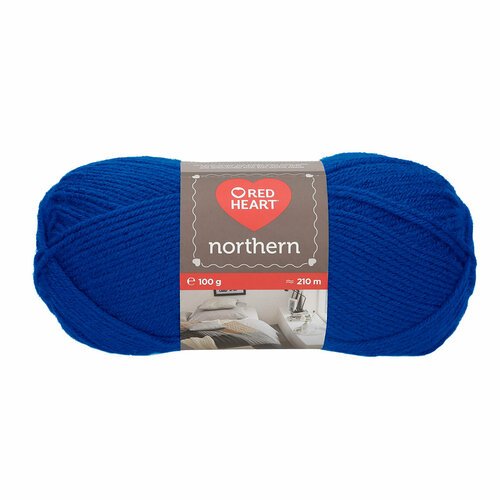 Пряжа для вязания Red Heart 'Northern' 100гр 210м (100% акрил) (08207 темно-синий), 5 мотков