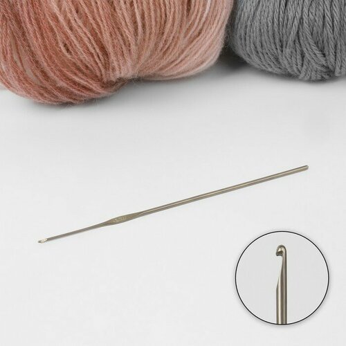 Крючок для вязания, d - 1,2 мм, 13,7 см 10 шт