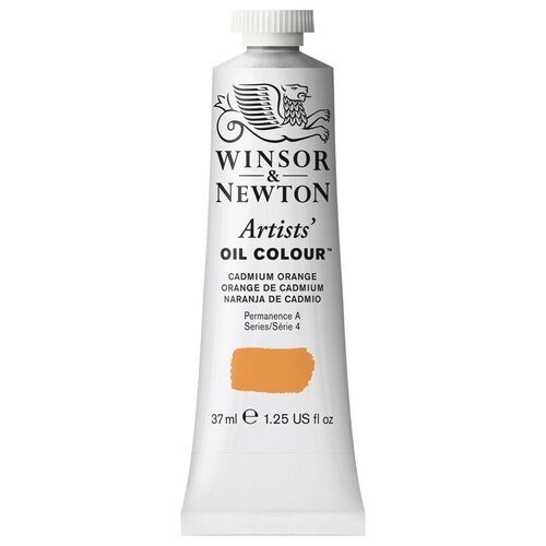 Краска масляная профессиональная Winsor&Newton 'Artists Oil', 37мл, оранжевый кадмий