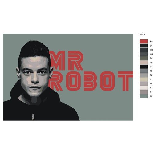 Картина по номерам Y-867 'Mr Robot' 40х60